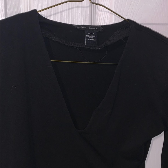 Black Long-sleeve dress - Picture 3 of 3